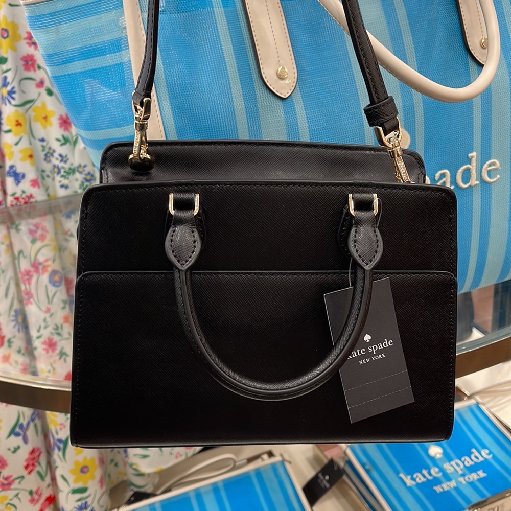 Kate Spade Madison Saffiano Leather Small Satchel
COLOR:
Black 
NWT - Picture 6 of 16